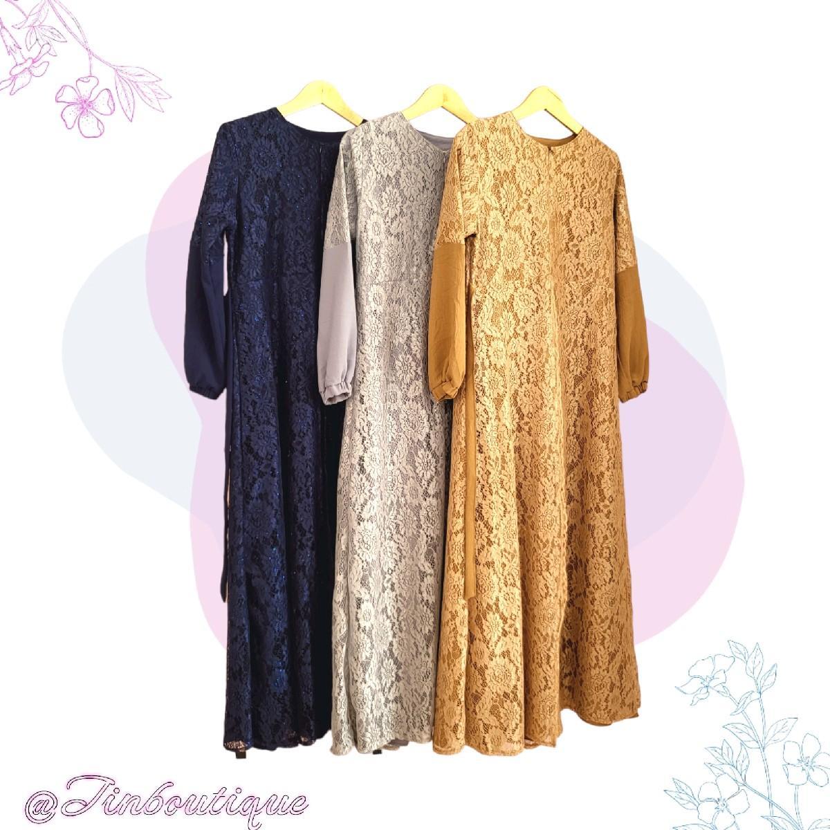 Queenara gamis / gamis Queenara / gamis cringkle / gamis brukat / gamis premium Airflow dress Crinkle  Muslim  Wanita  mewah  Motif  Baju  Dewasa Lebaran remaja princess dress gamis brokat