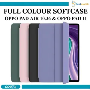 Case Tri-Fold Casing Smart Compatible For Oppo Pad Air 10.36 Inch 2022 & Oppo Pad 11 Flip Cover TPU Silicone Auto Lock Folding Smart Case