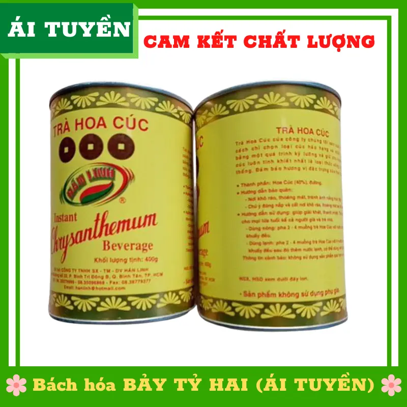 Trà hoa cúc hòa tan Hán Linh Instant Chrysanthemum lon 400g