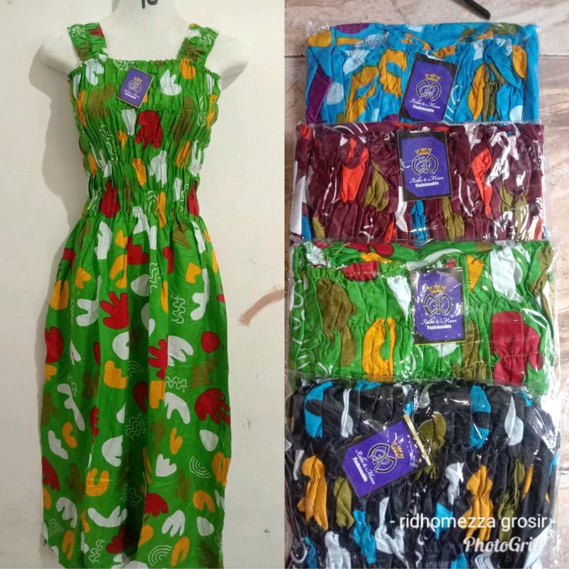 DASTER YUKENSI/DASTER GANDUL Rayon Motif Motif Rayon Bunga Dress 7