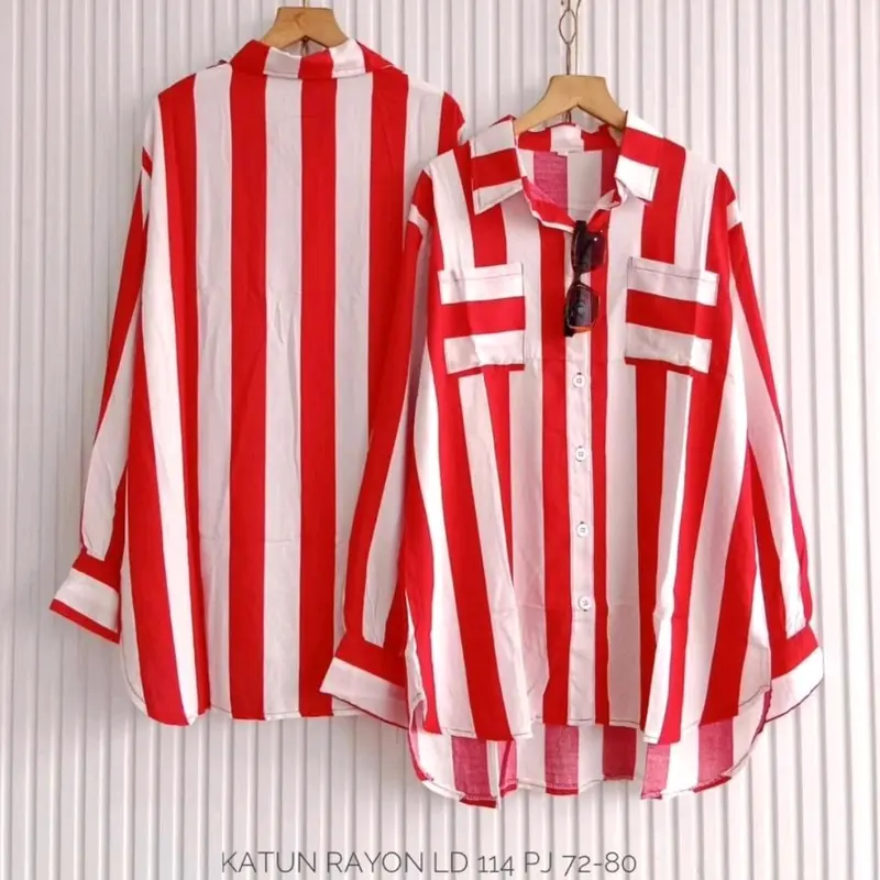 Kemeja Salur Miracle Atasan 0
