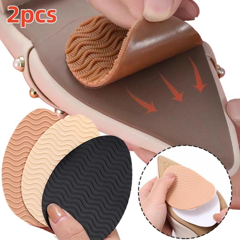 Miếng Dán Thảm Giày Chống Mài Mòn Chống Trượt Bộ 2 Miếng Tự Dính Bảo Vệ Đế Giày Cao gót Miếng Dán Bàn Chân Trước Đệm Đế Silicon