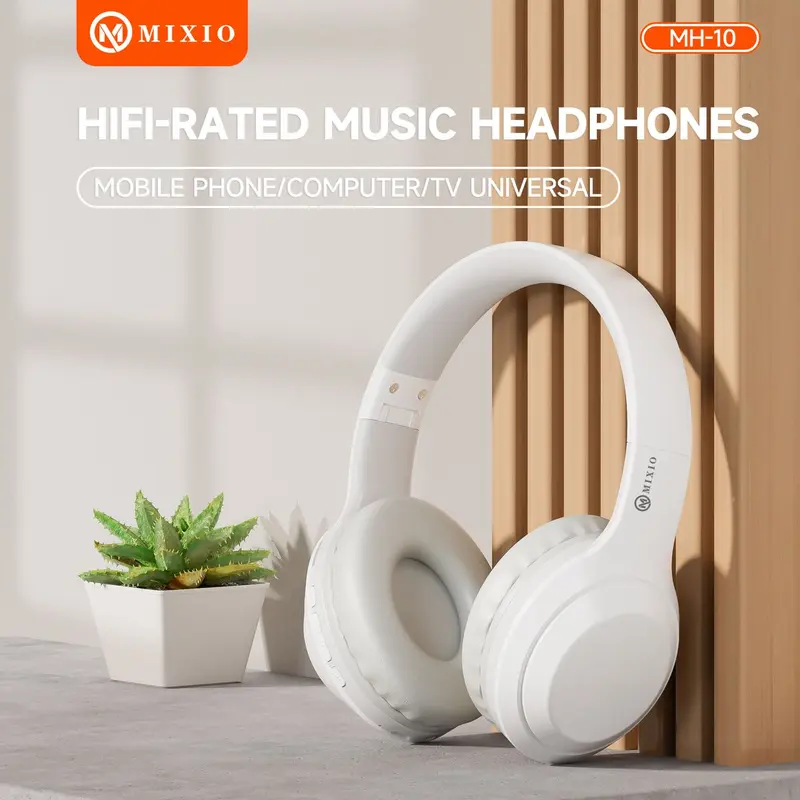 MIXIO MH-10 Headphone Bluetooth Wireless Headset Earphone 5.3 5