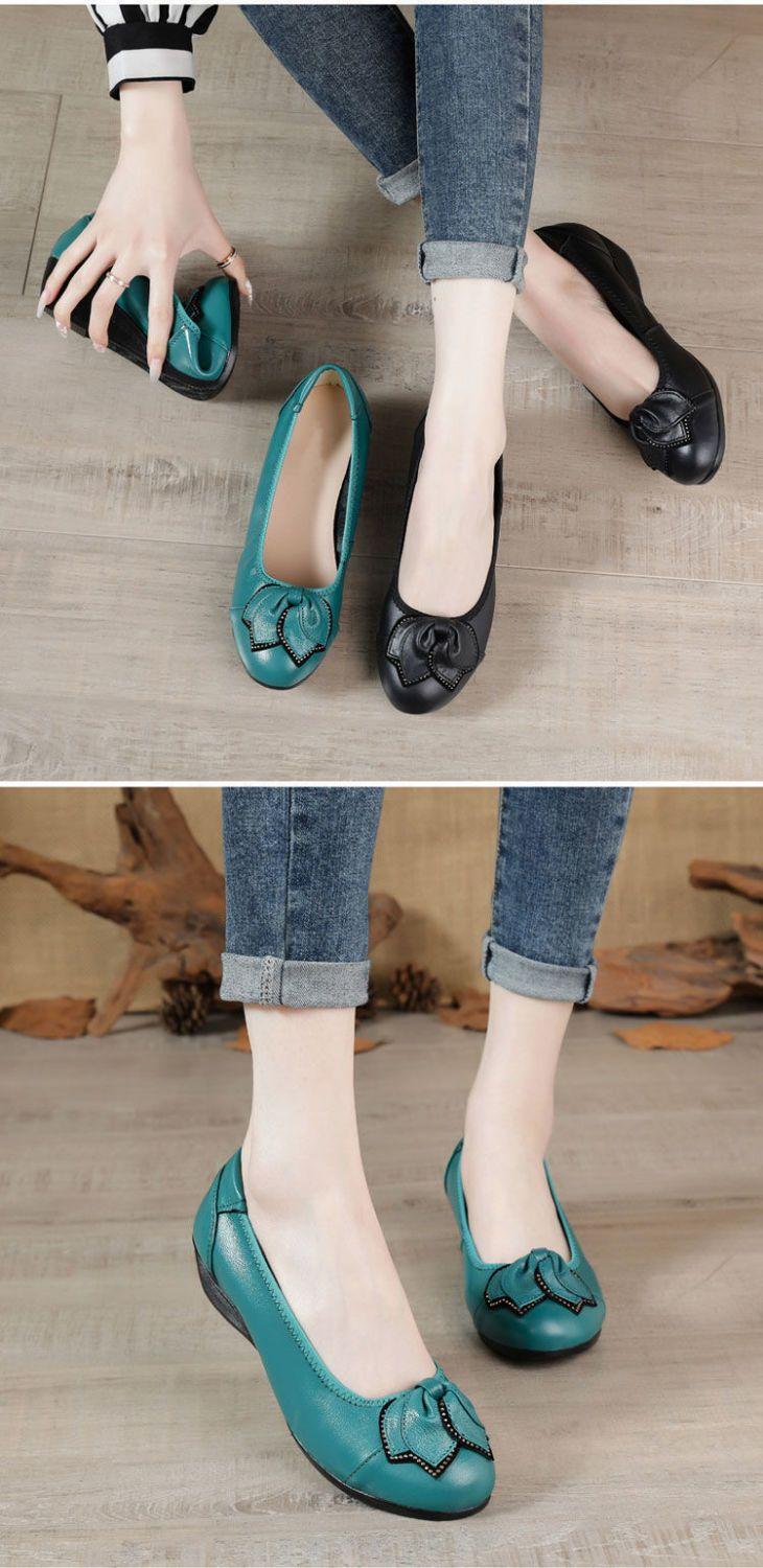 Product Introduction of Giày Da Nữ, Da Mềm, Đế Mềm, Chống Mài Mòn, Thoáng Khí, Chống Thấm Nước Và Khử Mùi, Thích Hợp Mặc Nhà, Hàng Mới Về Mùa Hè, Giày Đi Trong Nhà, Giảm Giá Xả Hàng 5