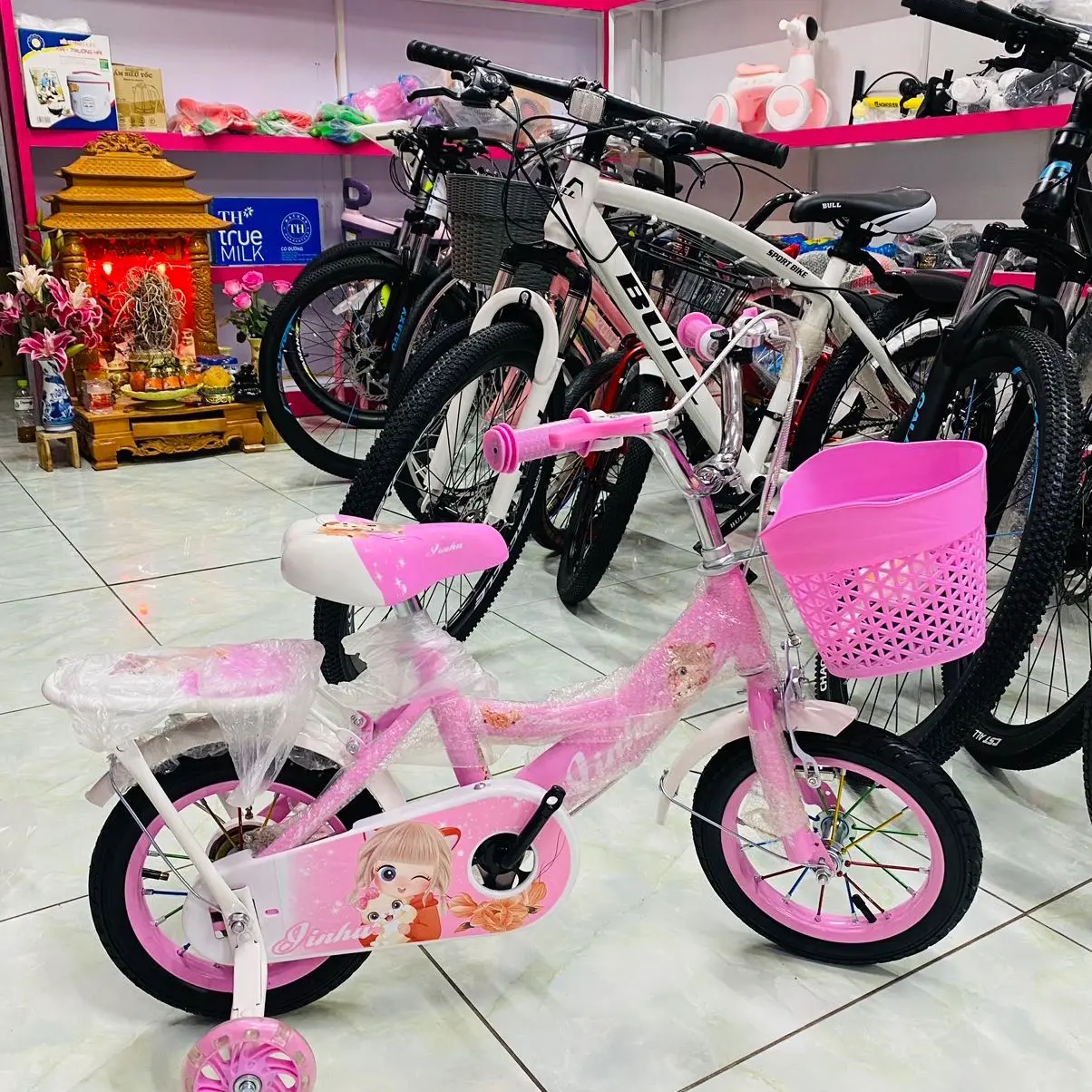 Xe đạp cho bé gái đủ size 12-14-16