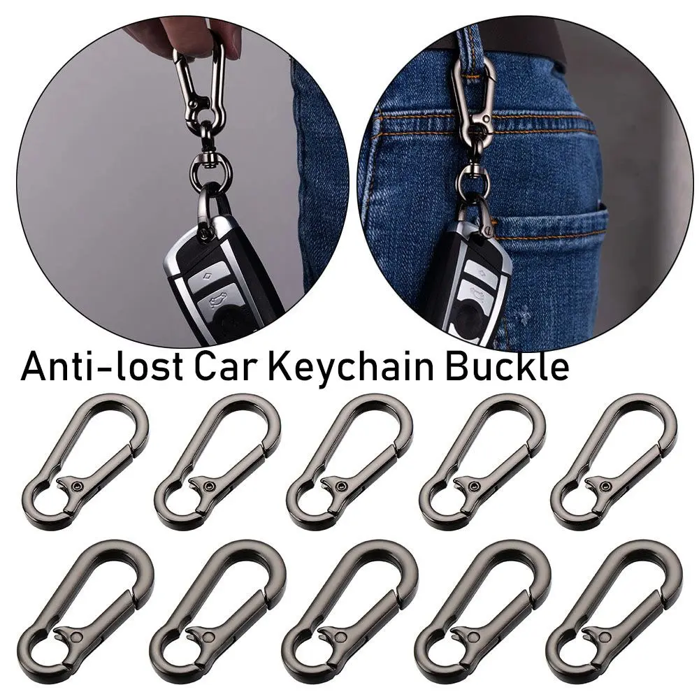 1/2/5pcs High quality Plated Gate Zinc Alloy Hooks Bag Belt Buckle Carabiner Purses Handbags Snap Clasp Clip Spring Buckles