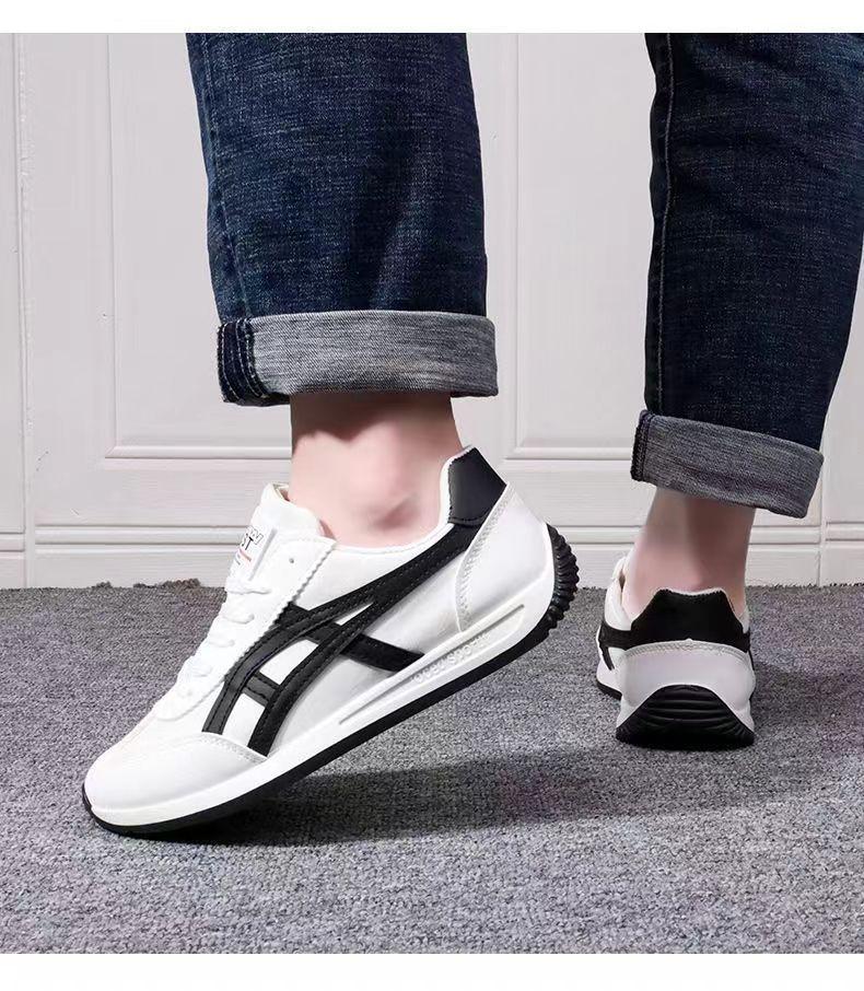 Product Introduction of Men's Shoes New Breathable Canvas Shoes Sports Casual White Shoes Student Trendy Cortez Soft Bottom Foreign Trade Fashion Shoes Runner Trainers Boy Training Running Sneakers Footwear 6