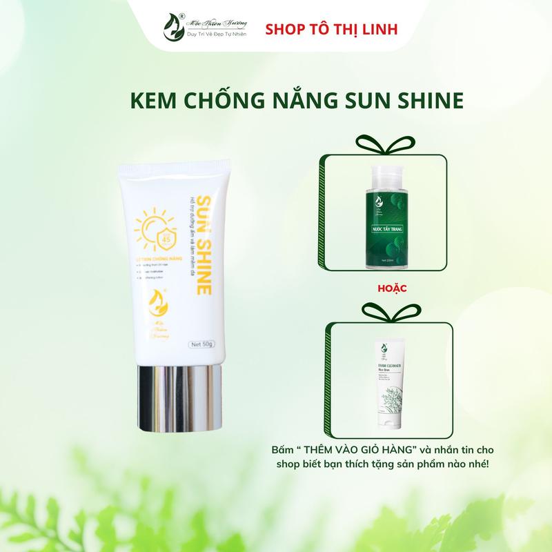 Kem Chống Nắng SPF45/PA+++ Bảo Vệ Da Khỏi Tia UV Gây Sạm Nám Tàn Nhang | Mộc Thiên Hương