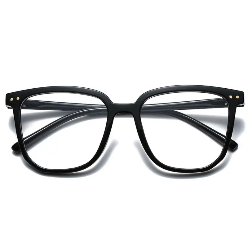 Kacamata Wanita Bentuk Kotak Oversize Korea Retro Square Plastik Eyewear Glasses 1