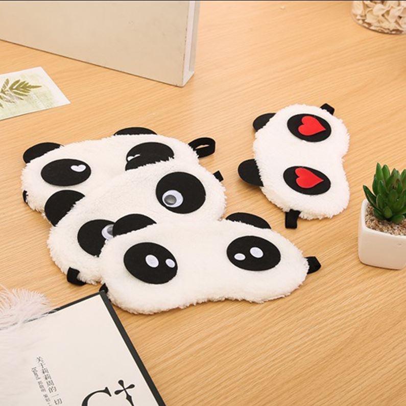  Bịt Mắt Ngủ Che Mắt Ngủ Bằng Lông Mềm Mịn Hình Gấu Cute du lịch phụ kiện du lịch bịt mắt văn phòng 