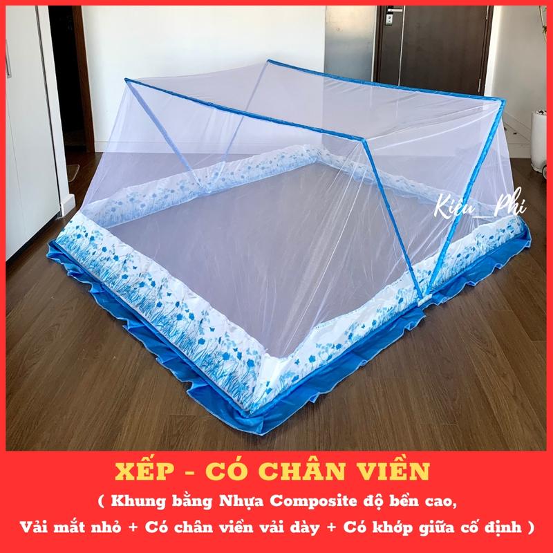 Mùng chụp tự bung khung xếp ngủ chống muỗi cho người lớn - Màn chụp tự bung xếp thông minh gấp gọn tiện dụng bảo hành 24 tháng Kiều Phi