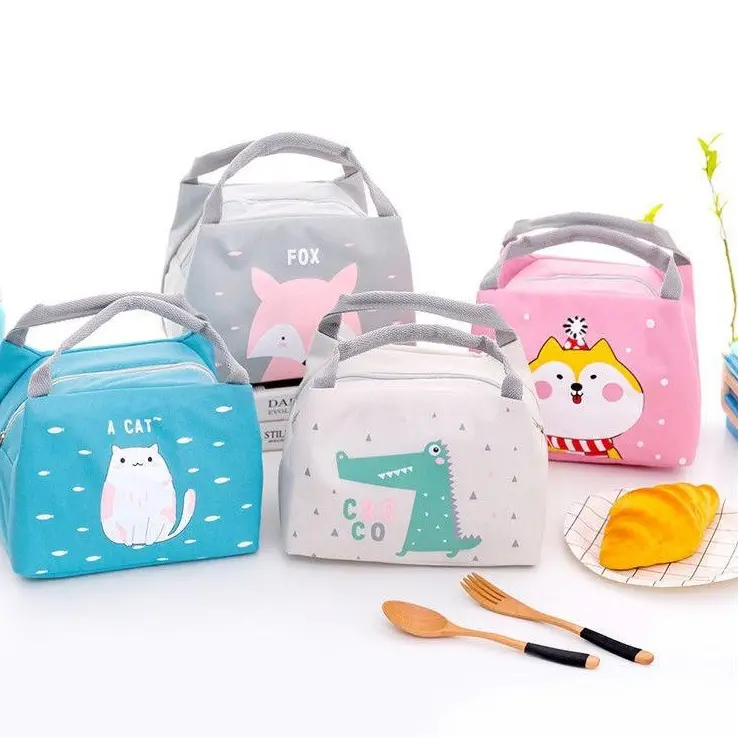 296 LUNCH BAG Karakter / TAS BEKAL Cooler Makanan Anak Tas Lunch Box Karakter Kanvas
