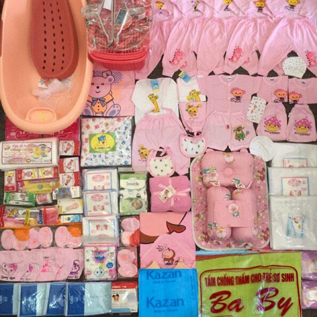 Tặng Mom Bỉm Đi Sinh và Quần Lót Giấy Combo đi sinh CB38 trọn gói sơ sinh đầy đủ bộ quà tặng Cho Bé Trai Bé Gái