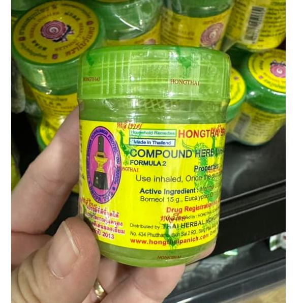 Hũ Hít Thông Mũi HongThai Thái Lan, Lọ Hít Giảm Nghẹt Mũi, Nhức Đầu, Nội Địa Thái Lan hũ hít mũi của quang hùng lọ  hít