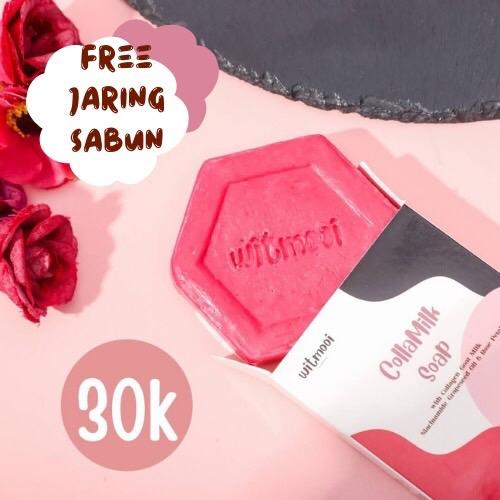 Witmooi.id - CollaMilk Soap Sabun Collagen Whitening Niacinamide BPOM 0