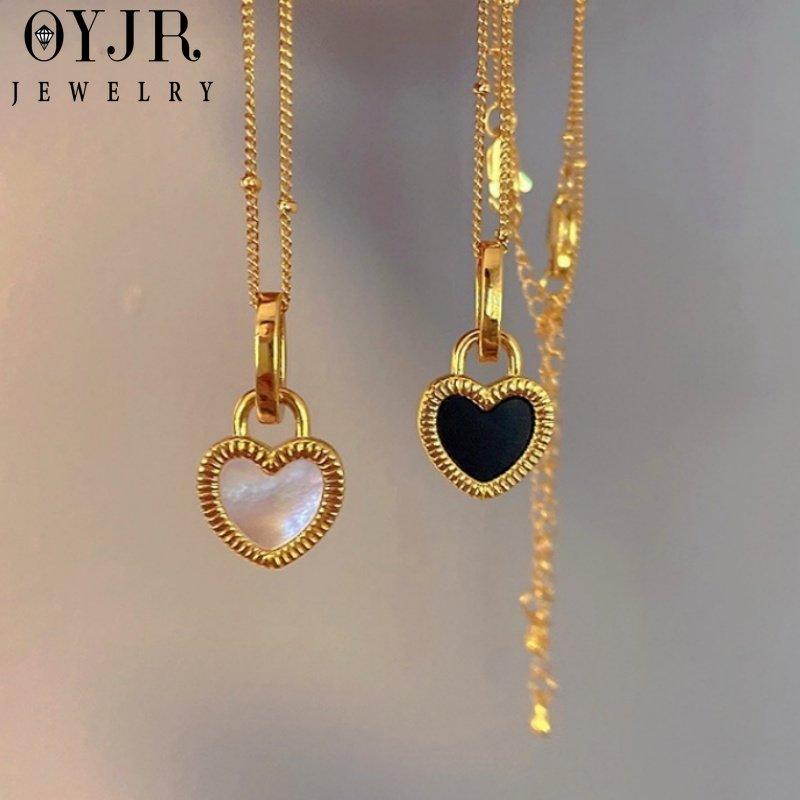 OYJR Titanium Steel Necklace for Women Vintage Pendant Chain Jewelry Fashion Accessories 0
