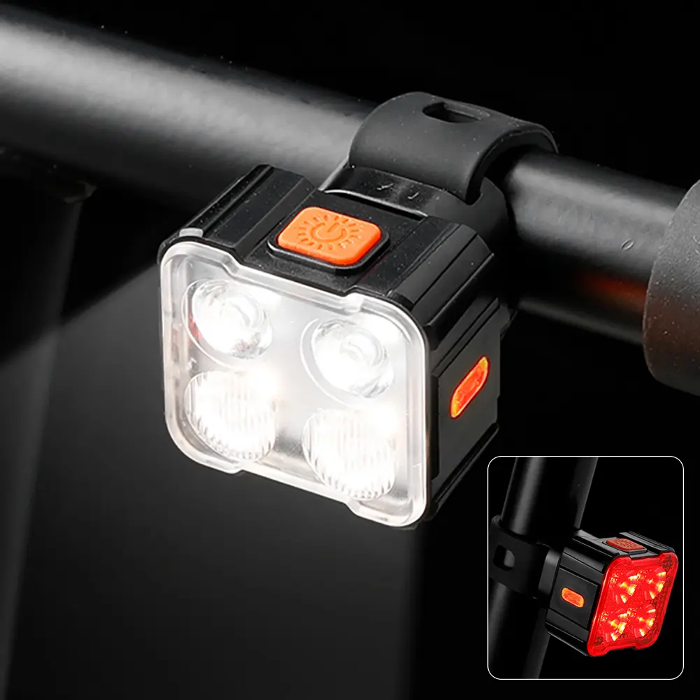 Bike Light LED Bicycle Front Rear Lights USB Charge Headlight Cycling Taillight