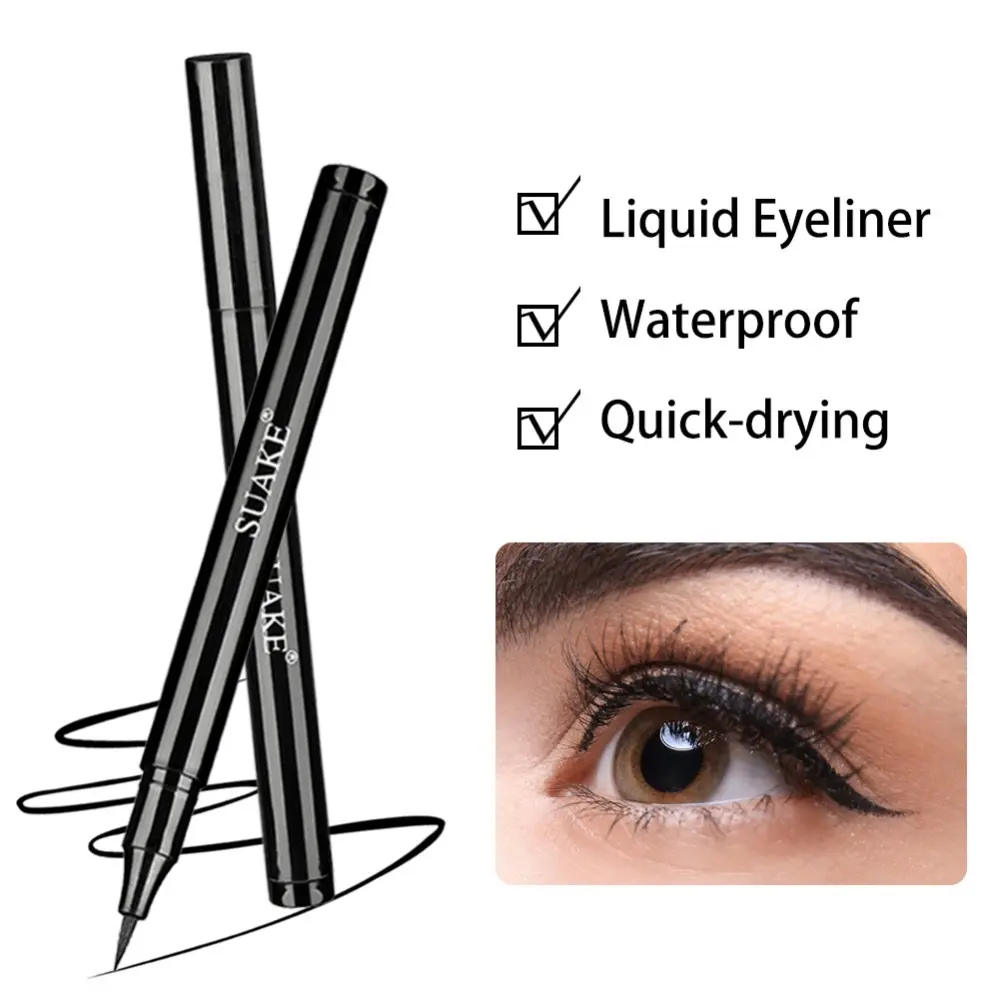 Suake Smooth Quick-Drying Eyeliner No Ink Leakage Long-Lasting Non-Smudge Waterproof Eye makeup