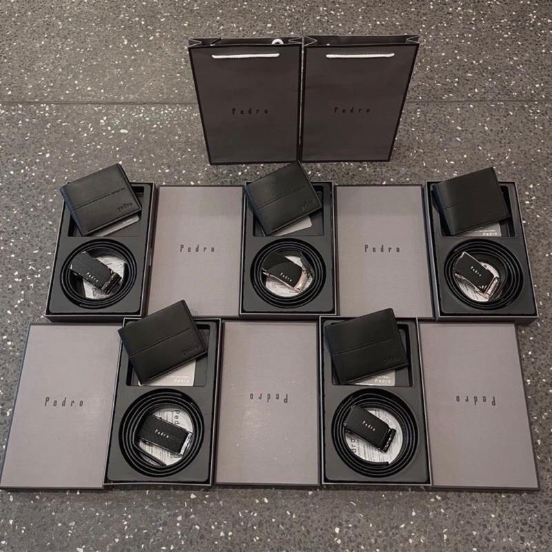 Combo Thắt lưng & Ví full box + túi giấy QC cao cấp làm quà tặng bạn nam shop gửi mẫu ngẫu nhiên
