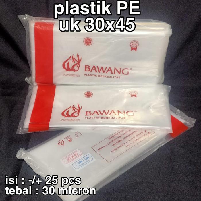 Gambar plastik PE uk 30x45 (isi 5 pack) | kantong plastik | plastik es dari ORIS HO Kota Administrasi Jakarta Pusat Tokopedia