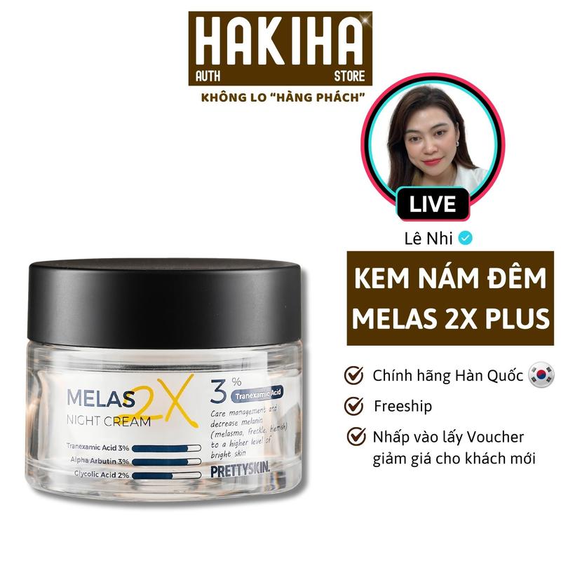 Deal Lê Nhi Kem Nám Ban Đêm Melas 2X Plus Prettyskin 50ml