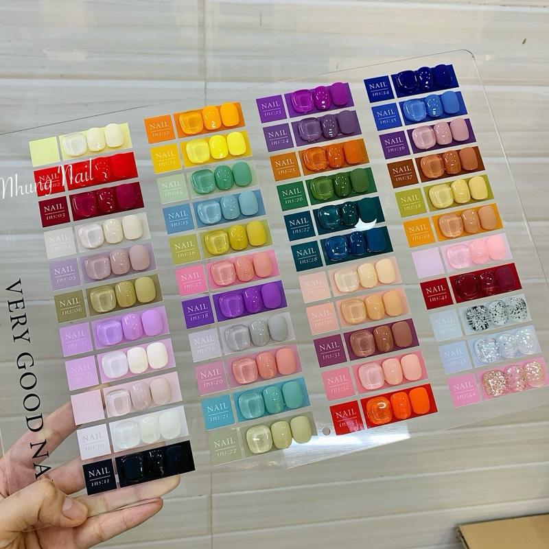 Set sơn Very Good 44  màu (có thạch,nhũ,top cút) - kèm bảng màu nail Nữ