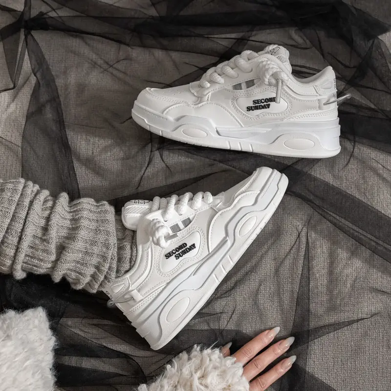 Giày Thể Thao Sneaker Nam Nữ Second Sunday Line Drop Đế Tăng Chiều Cao 4cm SK49 6