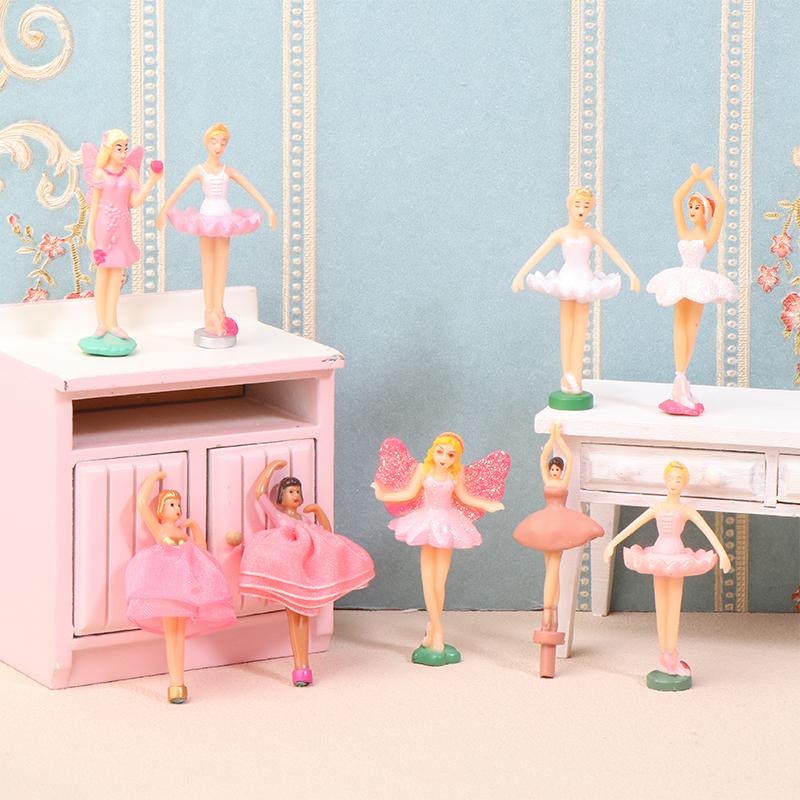Mini Music Box Dolls Ballet Dancer Girls Figurines Fairy Princess Ornament Dancing Eight Tone Box Decor Music Box Accessories 0