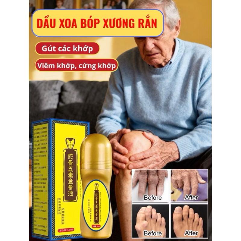  Dầu Xoa Bóp  Xương  Rắn Giúp Giảm  Nhức Mỏi Thành Phần Thảo Mộc Tốt Cho Xương Khớp 