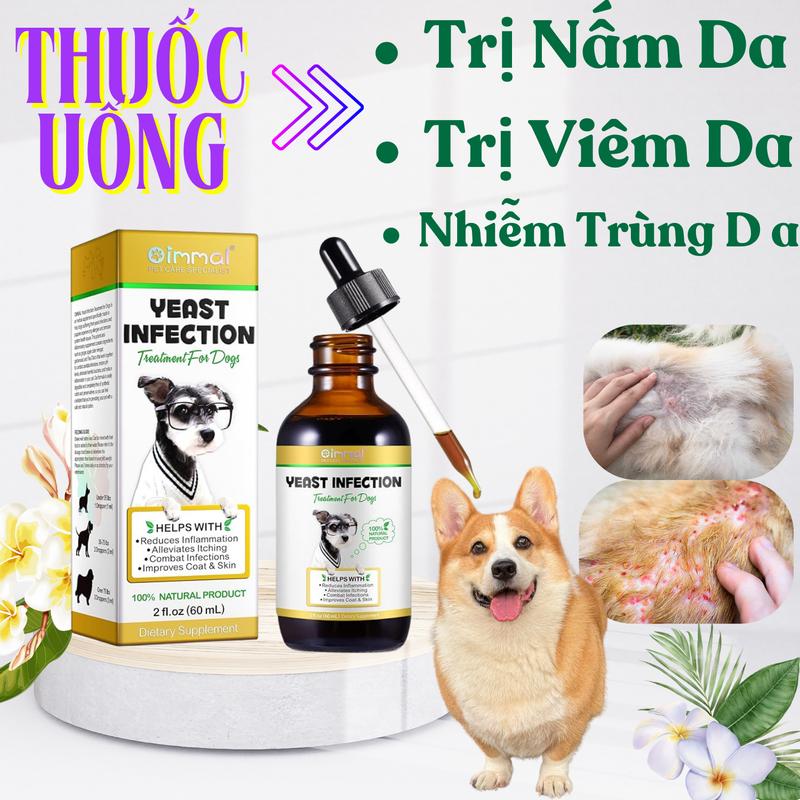 Thảo Dược - Trị Nấm Da - Viêm Da - Nhiễm Trùng Da - Dạng Nước Dành Cho Chó Mèo (Sản Phẩm Cao Cấp Được Nhập Khẩu )