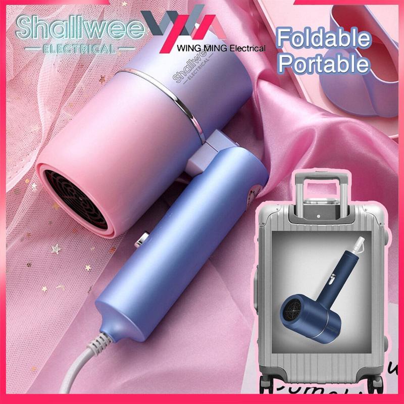 Hair Dryer Ion Mini Hot Air Electric Hair Dryer 850W Strong Air Hot Air Warm Air Hair Dryer 3 Modes Fast Drying Portable 3