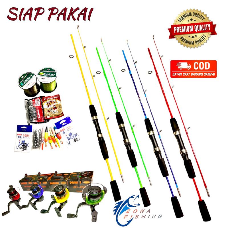Set joran Hookup japan style 120 135 150 cm Fiber Solid siap pakai 5