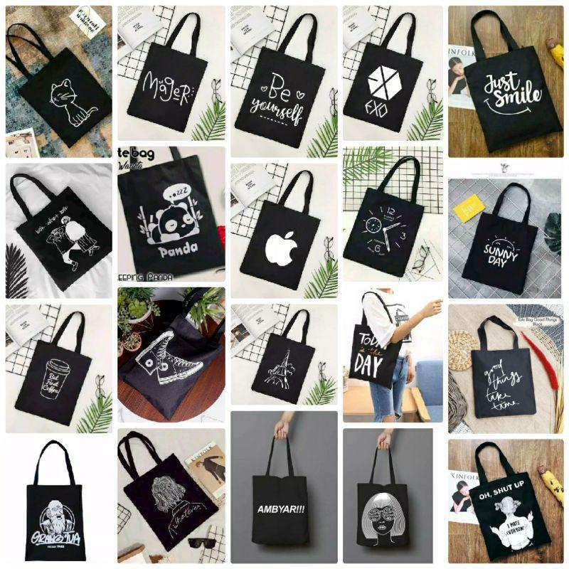 Product Introduction of Totebag pakai resleting tas kuliah tas sekolah 0