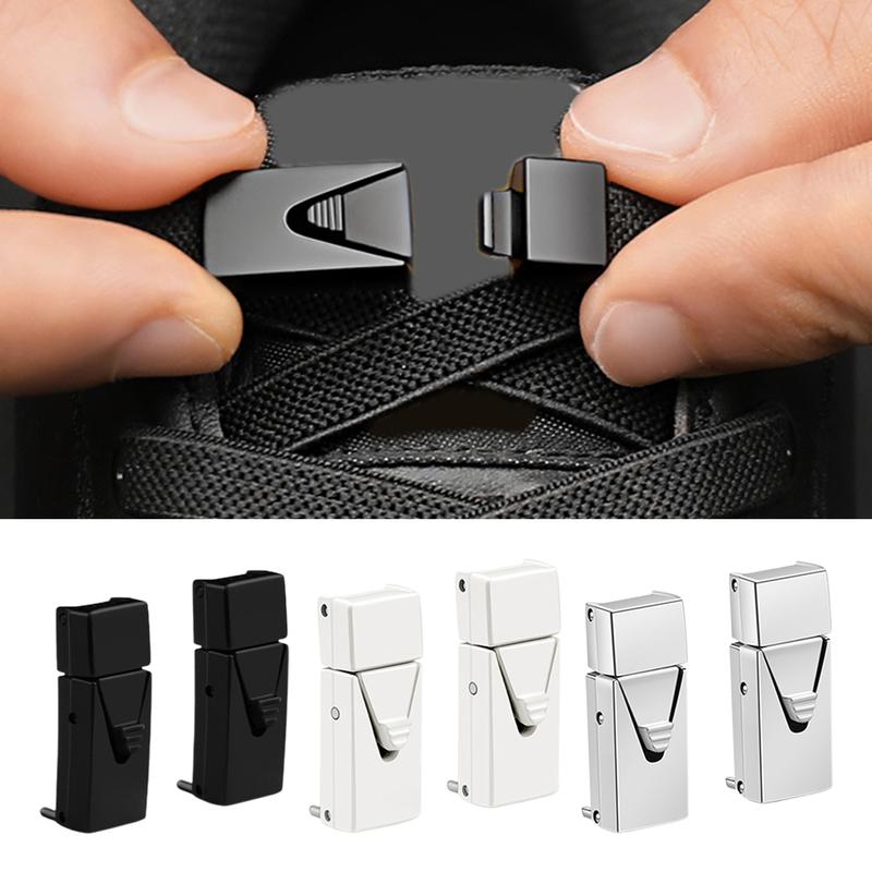 Photo inspiration: Picture Idea: 1 Pair Shoelace Buckles Elastic Lock Design User Friendly Long