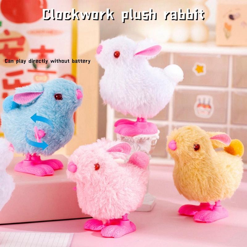 Thỏ Nhảy Mô Phỏng Thỏ Nhồi Bông Dây cót Dễ Thương Đồ Chơi Trẻ Em 