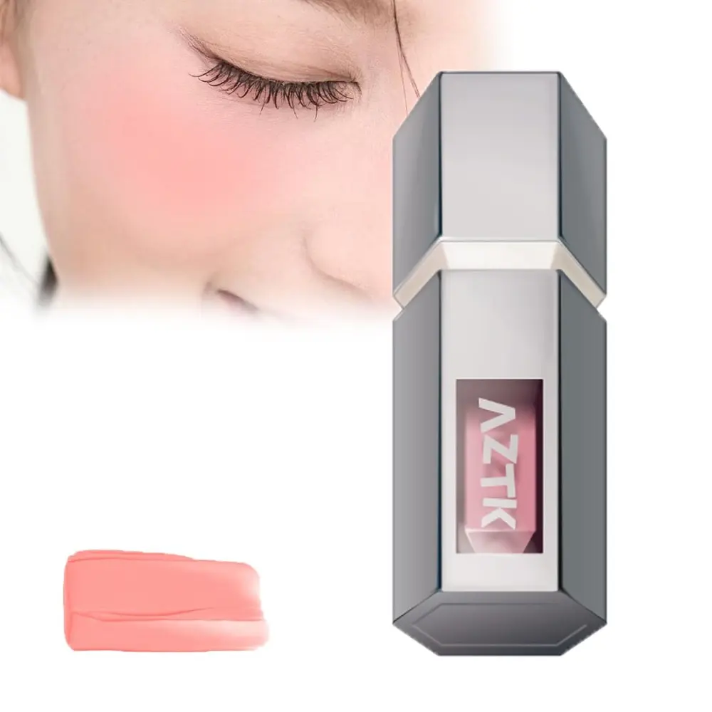 Phấn Đánh Dạng Lỏng Aztk, Màu Jello Mới, Có Đầu Mút, Dưỡng Ẩm, Kem Phấn Má Hồng Trang Điểm Làm Đẹp, Lâu Trôi, Kem Đánh Aztk, Thích Hợp Cho Phụ Nữ, Sản Phẩm Làm Đẹp