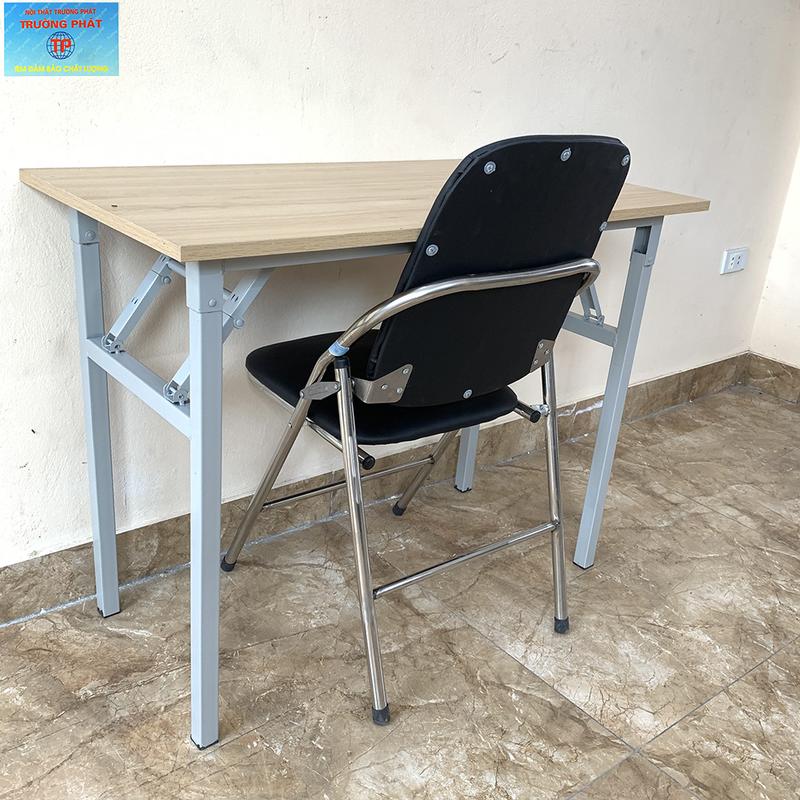 Product Introduction of Ghế gấp văn phòng lưng cao màu đen Trường Phát G04, ghế xếp INOX, đệm bọc pvc êm ái, gấp gọn dễ dàng, tiết kiệm không gian 3