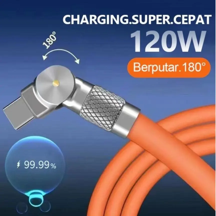 Kabel ROTARY 180 / Kabel fast charging Rotary Cable fast charging 120 W Charger