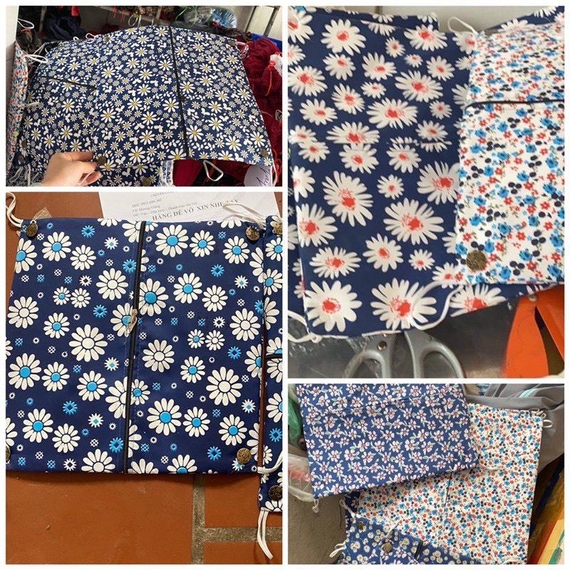  Nóc che lồng chim chào mào - Tấm che nắng vuông vải hoa 