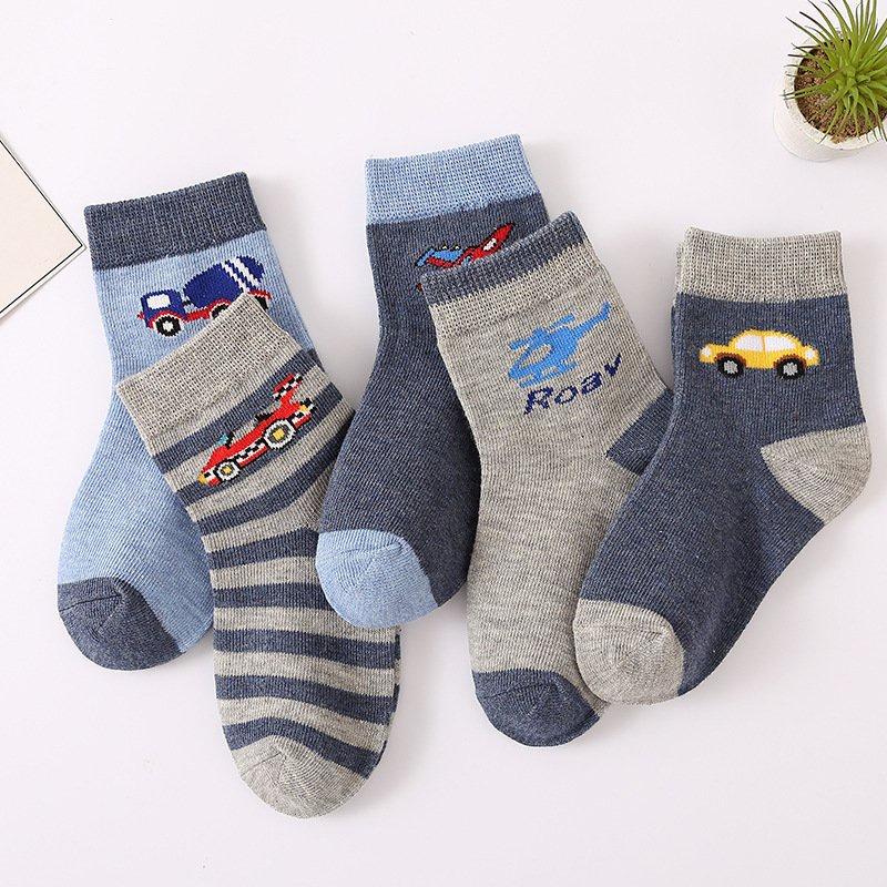 Product Introduction of Tất Vớ Trẻ Em Set 5 Đôi Siêu Xinh Cho Bé Trai Bé Gái Từ 1 - 9 Tuổi Chất Cotton Co Dãn Thời Trang ( AQL4 ) Vải Cotton 20