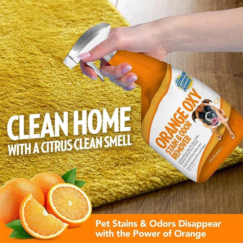 Product Introduction of [Ready Stock&COD]Oxidizing Cleaning Dog Cat Odor Eliminator Pet Urine Stain Remover Odor Deodoring Spray With Citrus 5