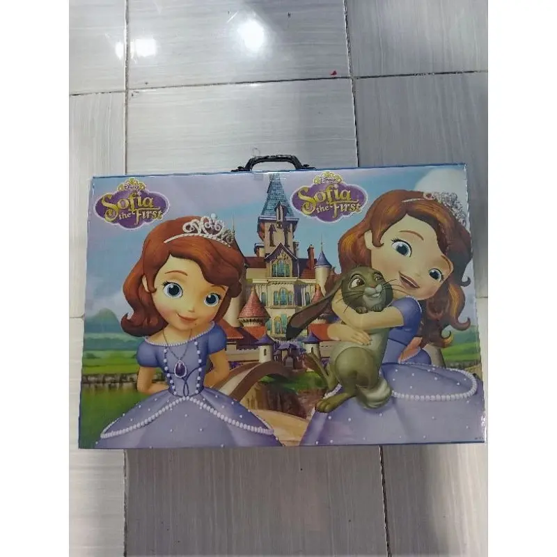 MEJA LIPAT KOPER ANAK MOTIF KARAKTER Furniture meja belajar anak lipat Kayu Plastik 4