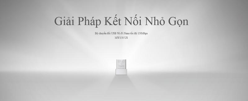 Product Introduction of Mercusys Bộ chuyển đổi USB Wi-Fi Nano N150 - MW150US 1