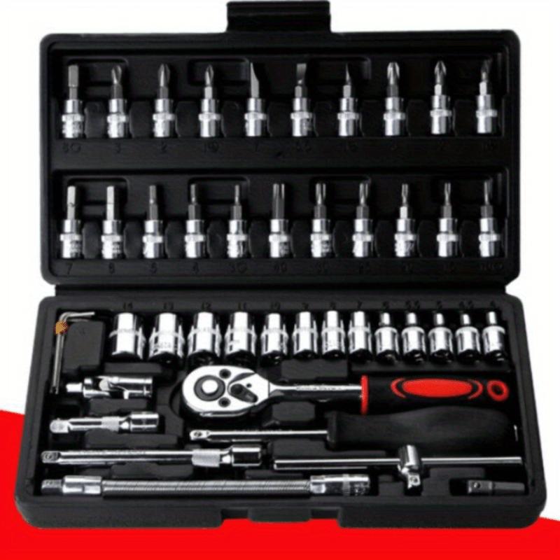 46 Piece Set Wrench Combination Socket Head Automobile Maintenance Tool Socket Wrench Combination Hardware Tool 0