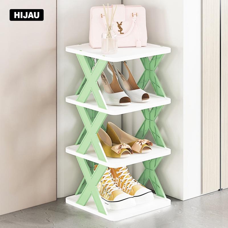 Rak Sepatu Plastik Minimalis X4 X5 X6 X7 Susun Tempat Sepatu Sandal Serbaguna 8