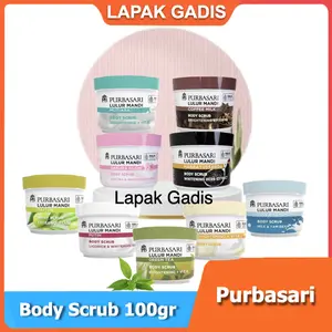 Lapak Gadis Purbasari Lulur Mandi 100gr / Body Scrub - Mencerahkan - Melembabkan - menyamarkan flek hitam