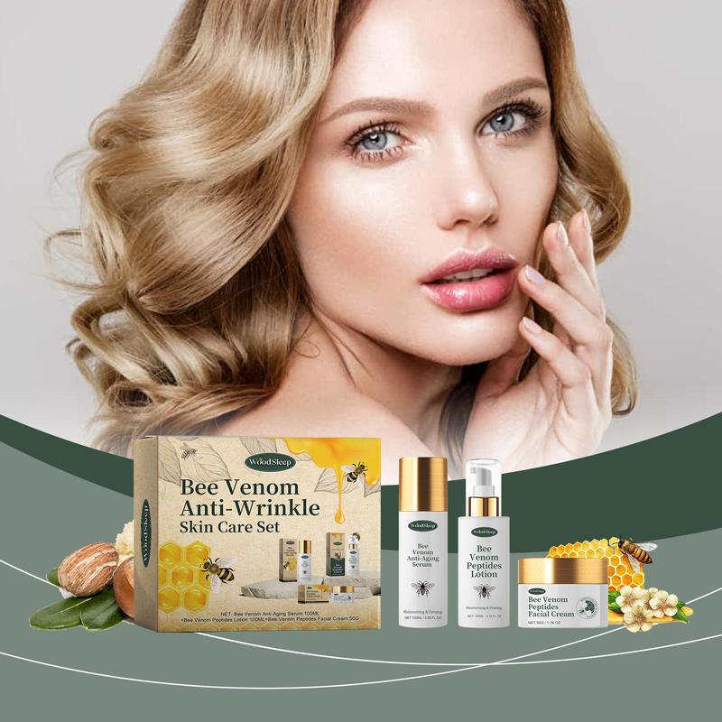 Product Introduction of Bee Venom Skin Care Kit, 1 Set Facial Cleansing Hydrating And Nourishing Kit, Moisturizing Skin Care Set For Women 17
