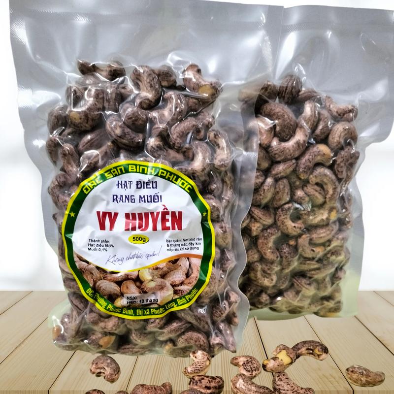 1kg (2túi) Hạt điều rang muối loại 1 size a cồ đóng túi hút chân không shop vy huyền Snack Ăn Vặt Food Thức Ăn