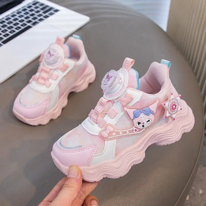 Giày Bé Gái, Bộ Sưu Tập Mùa Thu, Giày Thể Thao Có Nút Kuromi Xoay, Thoáng Khí, Giày Cho Trẻ Em Mới, Dad Shoes, Cho Bé Gái, Năm 2025 5