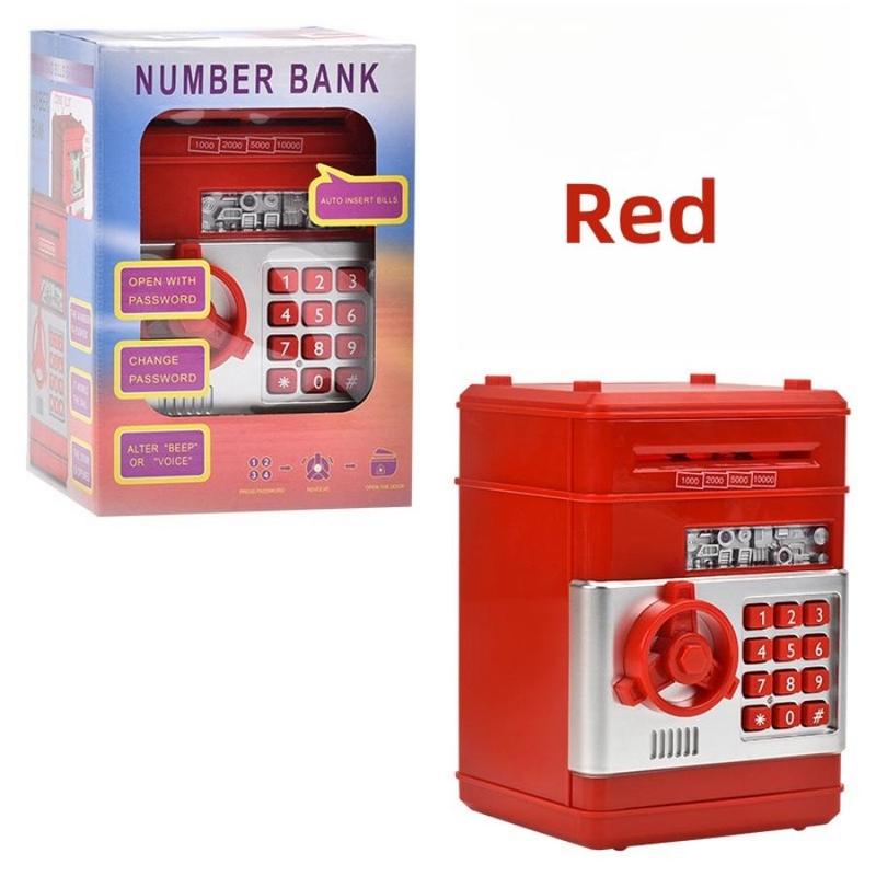 Electronic Coin Savings Bank, Atm Savings Bank Coin Scroll Storage Box, Novelty & Gag Toy, Stocking Filler, Electronic Atm Yabao Pounds, Valentine's Day Gift 7